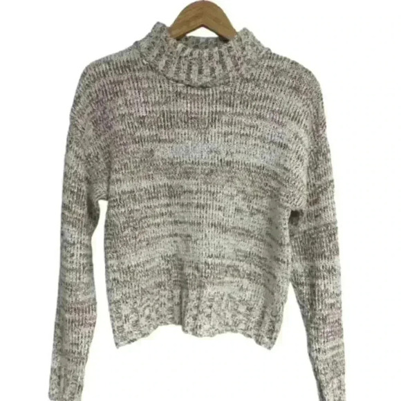 SO Sweaters - SO Good for Life Cropped Sweater Womens Med Pullover Long Sleeve Chunky Knitted